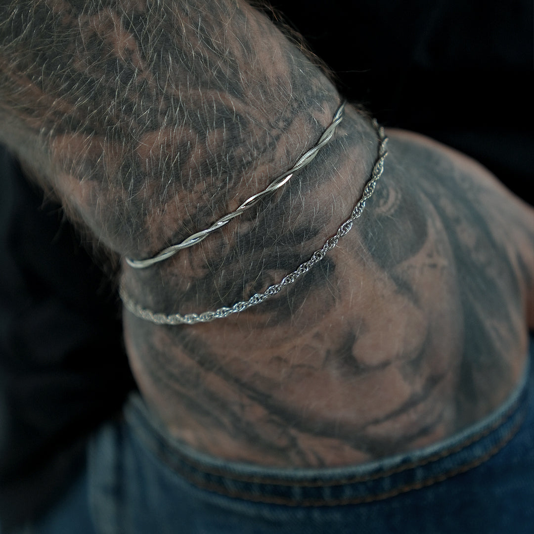 Twisted Chain Armbånd 2 mm
