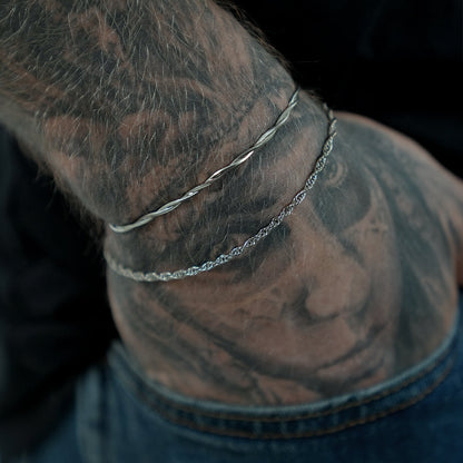 Twisted Chain Armbånd 2 mm